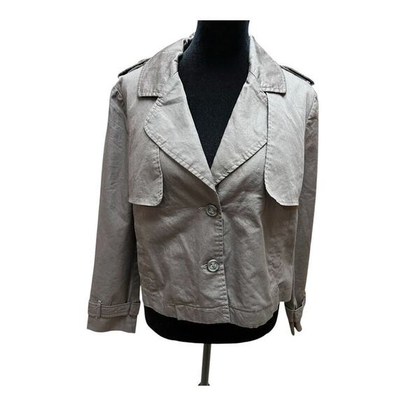 Grifflin Paris women’s size M cropped jacket, brown - Picture 4 of 12